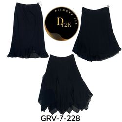 Y2K Black Poly Skirt – Timeless 2000s Style (GRV-7..