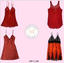Red Satin Slip Dress – & Sleek Night Out Look (GRF..