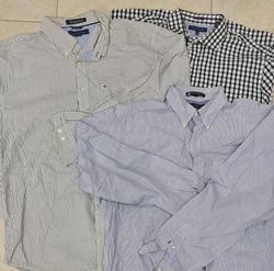 CZ0433 Camicie Button Up da Uomo Vintage Tommy Hil..