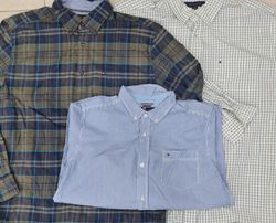 CZ0434 Camicie da Uomo Button Up Vintage Tommy Hil..