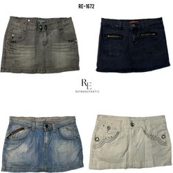 Jupes mini en denim de l'ère Y2K de Britney (RE-16..