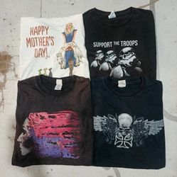music, band and printed tees