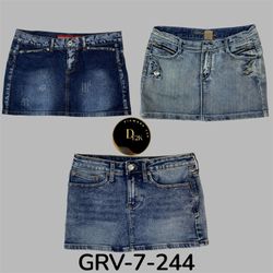 Retro Denim Minirock – Y2K-Edit (GRV-7-244)