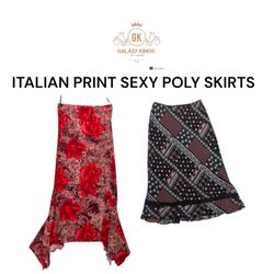 Gonne Sexy in Poliestere con Stampa Italiana