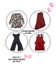 Y2K Dress Medley: Pack of 7 Vintage Dresses Mix St..