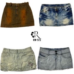 Y2K Britney Era Denim MIni Skirts (RW-573)