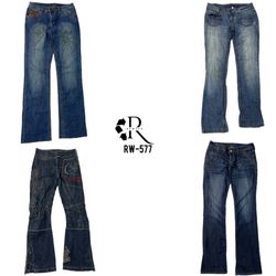 Y2K IT Girl Unique Denim Jeans (RW-577)