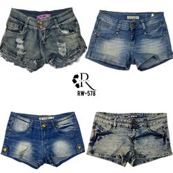 Y2K Britney Era Denim Micro Mini Shorts(RW-578)