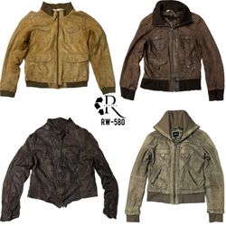 Y2K IT Girl Leather Jackets(RW-580)
