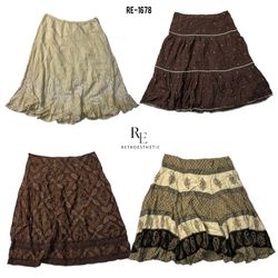 Y2K Soft Girl Cotton Mix Skirts (RE-1678)