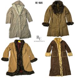 Y2K Vintage Stile Unico Cappotti Afgani (RE-1685)