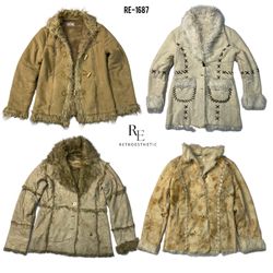 Cappotti afgani unici Y2K (RE-1687)