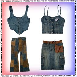 It-Girl-Minimalismus (SS-1099) Tops, Tanks, Denim