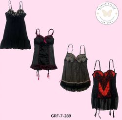 Robe Babydoll Imprimée Noire – Ajustement Fluide e..