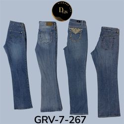 Jean flare en denim | Style de rue Y2K trié sur le..