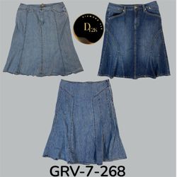 Jupe longue en denim Y2K | Silhouette vintage auth..