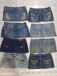 R97 Upcycled Y2k Ladies Embellished Sexy Skirts