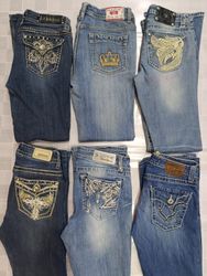 R99 Ladies Embellished Y2k Flared Jeans