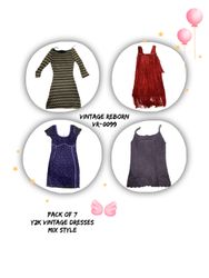 Robe Y2K Medley : Mélange de Robes Vintage (Vr-009..