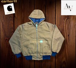 Carhartt rework style brown hoodie jackets