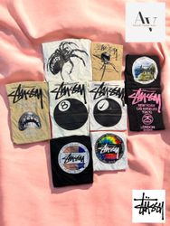 Stussy rework style mixed t shirts