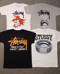 Stussy Überarbeitungsstil Mischdesign T-Shirts