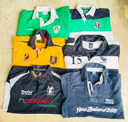 Lot de chemises de rugby de club vintage mixte 1