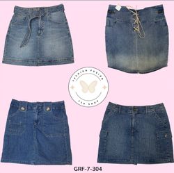 Saia Midi e Mini de Denim com Fenda – Escolha de M..