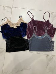 Conjunto misto de Tops de Camisola de Veludo Y2k s..