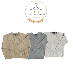 Mix branded cable knit sweater (t15)