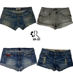 Y2K Britney Era Low-Rise Denim Short (RW-591)