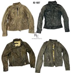 90er/J2K Coole Mädchen Lederjacken (RE-1697)