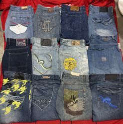 Pantalons en denim hip hop