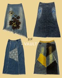 Y2k Denim Vault Retro skirt Edit