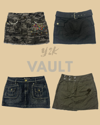 Y2k Vault camo mini skirt edit (YV-243)