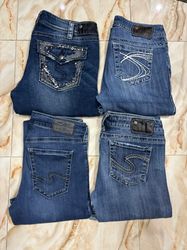 Y2K jeans Silver ( BootCut )