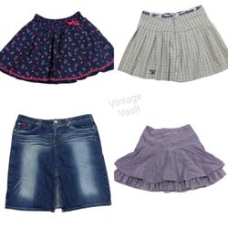 Retro Skirt Edit – Denim, Pleats & Playful Twirls ..
