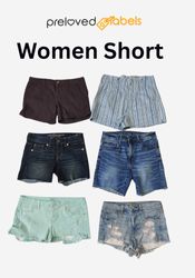 Y2K women's short denim and cotton mixed