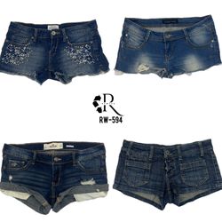 Y2K IT Girl Unici Micro Mini Shorts (Rw-594)
