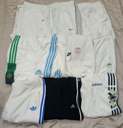 Nike and adidas track pants