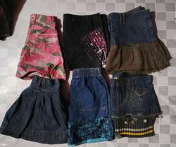 FORADIVARIUS AND OTHER MIX BRANDS MINI SKIRTS  (ID..