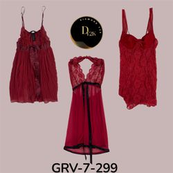 Vestido slip vermelho (GRV-7-299)