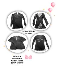 Schwarze Tops - Gemischter Stil Schwarze Edition (..