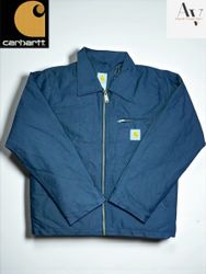 Veste bleue Detroit style rework Carhartt