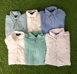 Polo einfarbiges Button-up-Hemd