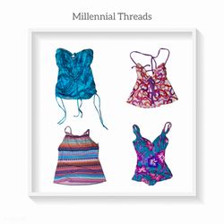 Y2K Colorful Cami Tops(MT-006)