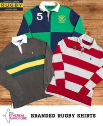 Chemises de rugby de marque incluant Ralph Lauren,..