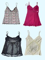 Y2K Romance Camis – Lace, Sheer & Soft Girl Vibes"..
