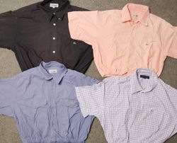 Lacoste upcycelte elastische Cropped Tops