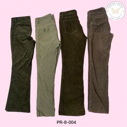 Statement Green Flared Corduroy Trousers – Soft & ..